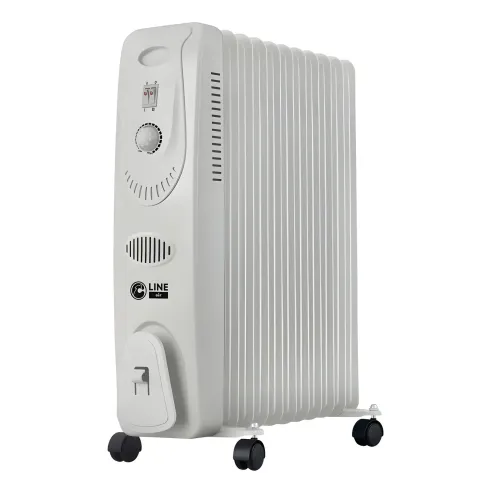 Radiatore Elettrico ad Olio 11 Elementi 2500W Regolabile Termostato
