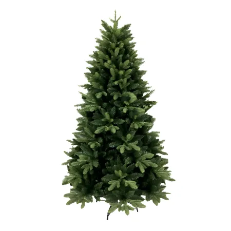 Albero di Natale Effetto Realistico Verde Altezza 180 cm in PVC PE