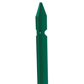 10 Paletti per Recinzione Alti 200 cm 35x35 in Ferro Plastificato Verde Pali a T | BricoShop24
