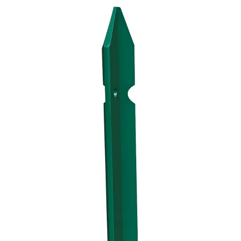 10 Paletti per Recinzione Alti 200 cm 35x35 in Ferro Plastificato Verde Pali a T | BricoShop24