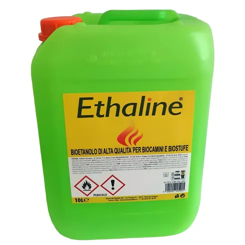 2 Taniche Bioetanolo Naturale 10L Combustibile Ecologico per Biocamini