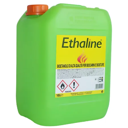 10 Taniche Bioetanolo Naturale 10L Combustibile Ecologico Biocamini