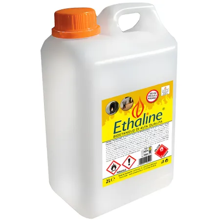 Combustibile Bioetanolo 30 Taniche 2L per Biocamini e Biostufe Inodore