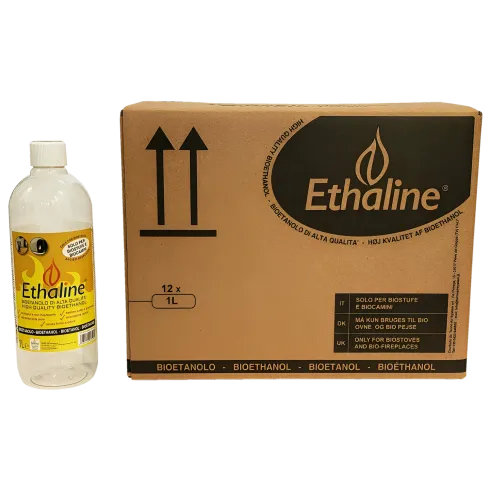 Bioetanolo 36 Taniche 1L per Biocamini e Stufe Combustibile Naturale