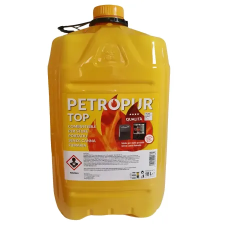 Combustibile Liquido 4 Taniche Riciclabile 18L per Stufa Senza Fumo