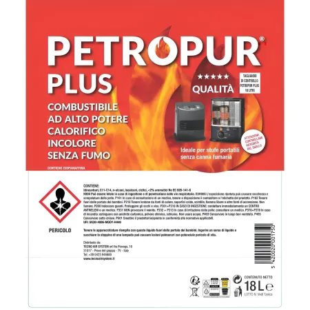 2 Taniche 18L Riciclabile Combustibile Liquido Inodore Stufe Portatili