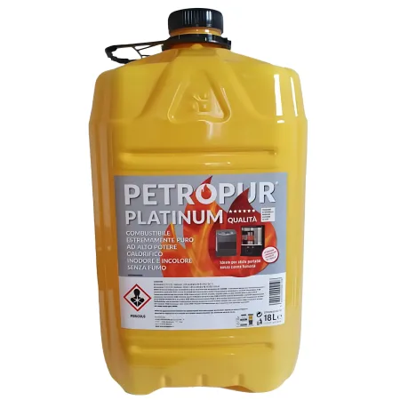 Combustibile Liquido Puro 18L 1 Tanica Riciclabile per Stufe Portatili