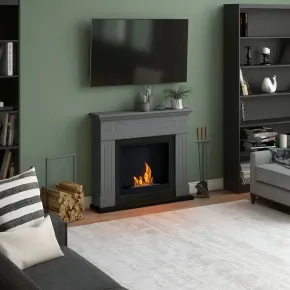 Camino TAGU a Bioetanolo Larsen FreeFlame Grigio Fiamma Reale 2