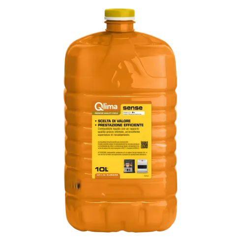 2 Taniche PET Riciclabile 10L Combustibile Liquido Paraffina per Stufe
