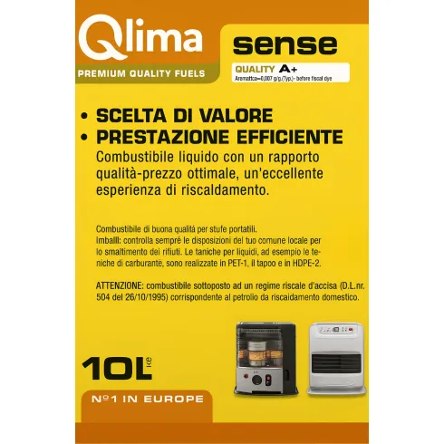 4 Taniche PET Riciclabile 10L Combustibile Liquido Paraffina per Stufe