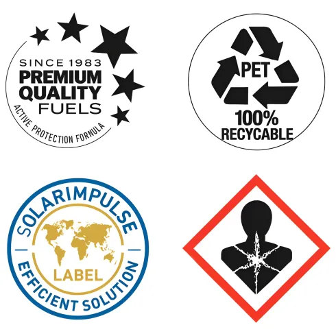 6 Taniche PET Riciclabile 10L Combustibile Liquido Paraffina per Stufe