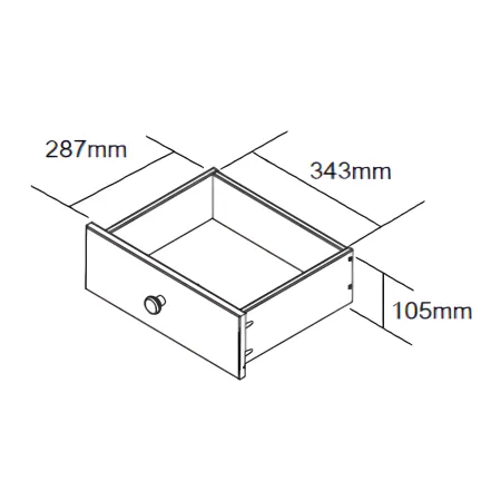 Credenza Grigia Alta Mobile 2 Ante con Cassetti Vetrina da Cucina Ingresso Legno | BricoShop24