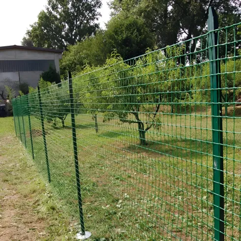 10 Paletti per  Recinzione da 225 cm in Ferro Plastificato