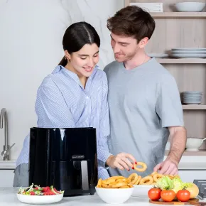 Friggitrice ad Aria Black & Decker 1450W 5L Digitale Antiaderente Nero 2
