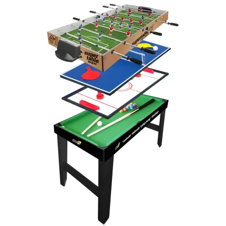 Biliardino Calcio Balilla 4 in 1 Hockey Biliardo Ping Pong | BricoShop24