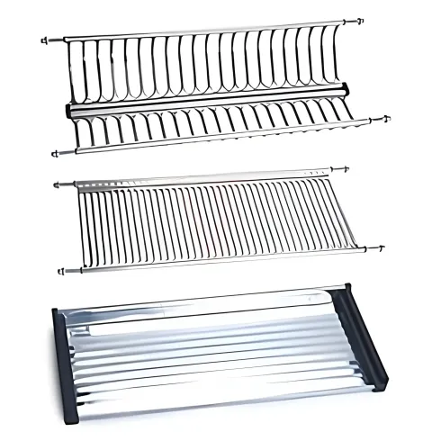 Scolapiatti da Incasso per Pensile Regolabile Organizzatore Piatti 76 cm