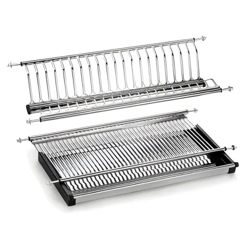 Scolapiatti da Incasso per Pensile Regolabile Organizzatore Piatti 76 cm