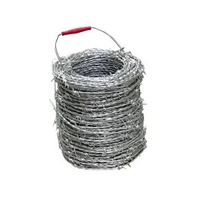Filo Spinato Acciaio Zincato 100 Metri 2,2 mm per Recinzione Rete
