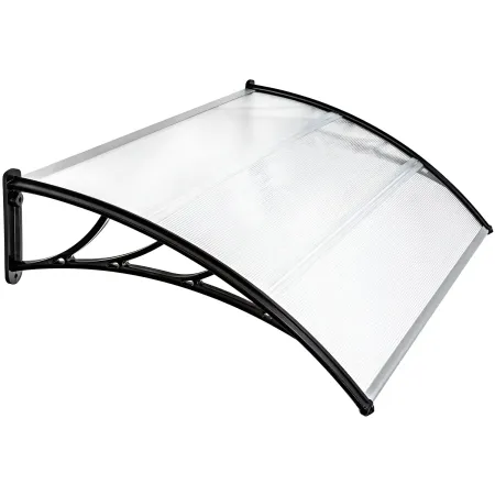 Pensilina 155x100 cm Modulare Tettoia in Policarbonato Alveolare Opaco