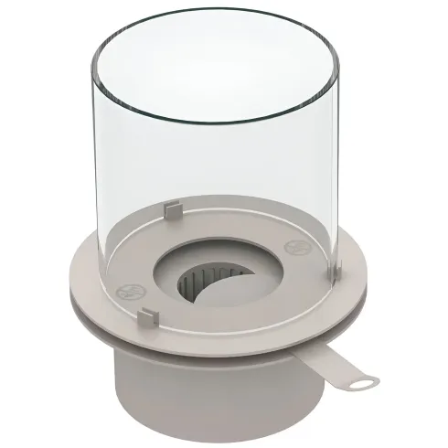 Camino Bioetanolo 1,5L Ghisa Grigio Cilindro Ø35 da Pavimento Moderno