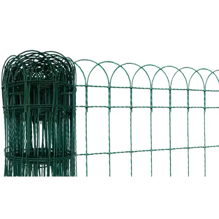 Rete Ornamentale Aiuola 90 cm Altezza Cavatorta Rotolo 25 Metri Zincato Verde