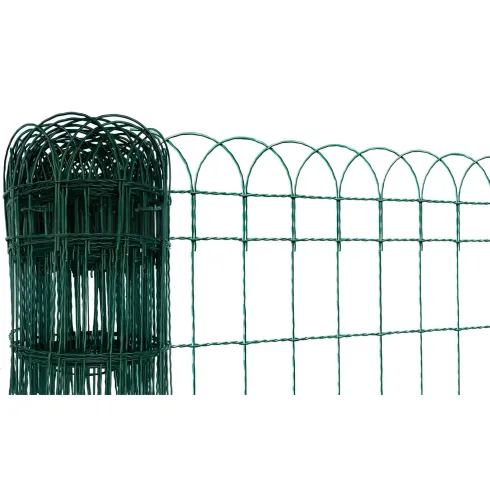 Rete Aiuola Ornamentale 40 cm Altezza Cavatorta Rotolo 25 Metri Zincata Verde