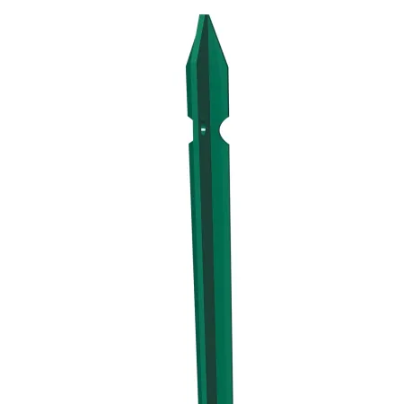 10 Paletti Recinzione 225 cm Ferro Plastificato Verde Pali per Rete da Giardino | BricoShop24