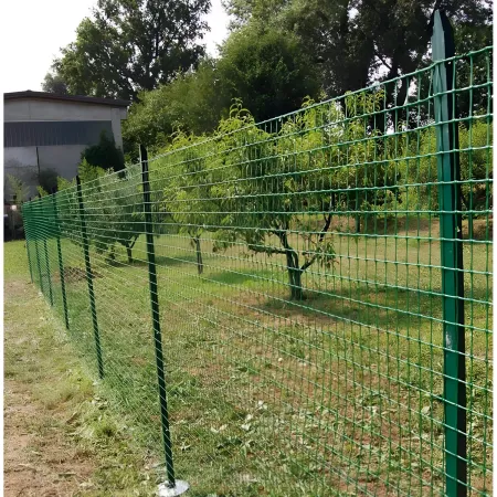 10 Paletti in Ferro per Recinzione 250 cm Plastificato Verde Pali Rete Giardino | BricoShop24