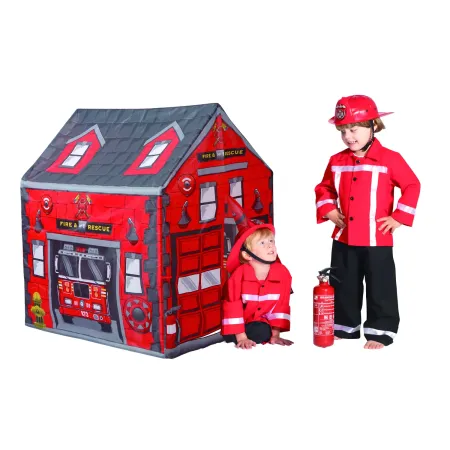 Casetta Tenda da Gioco per Bambini Stazione dei Pompieri per Cameretta