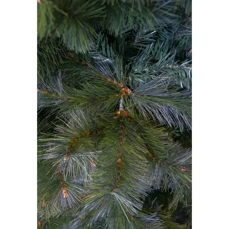 Albero di Natale Alto 210 cm Folto Verde Base 145 cm Rami Realistici