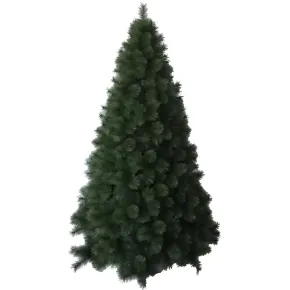 Albero di Natale Alto 150 cm Folto Verde Base 110 cm Rami Realistici