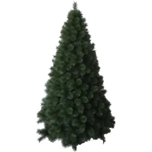 Albero di Natale Alto 150 cm Folto Verde Base 110 cm Rami Realistici