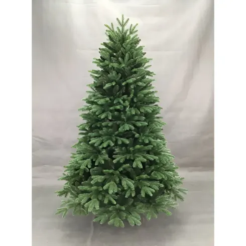 Albero di Natale 240 cm Verde PE PVC Effetto Realistico Base 157 cm