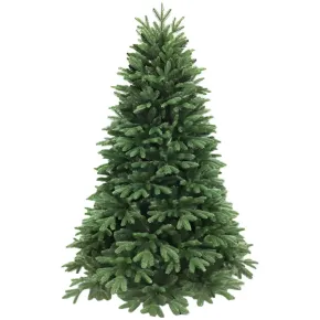 Albero di Natale 180 cm Verde PE PVC Effetto Realistico Base 124 cm