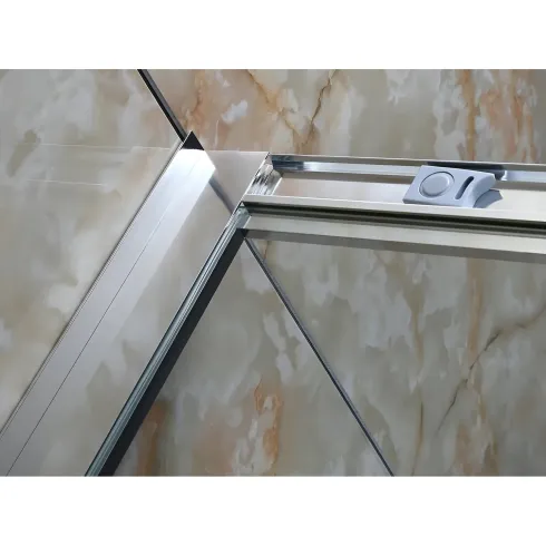Box Doccia Cristallo 4 mm Angolare Ante Scorrevoli 80x80 cm Quadrato
