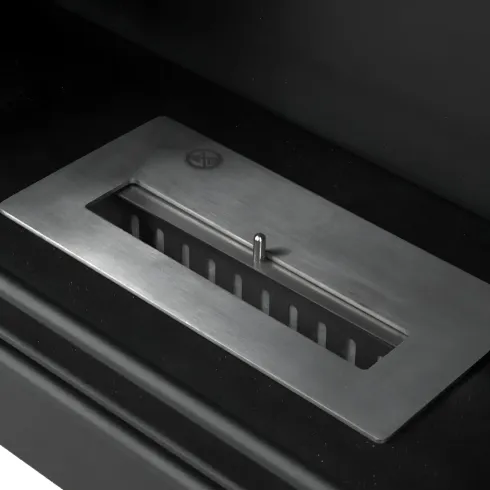 Camino a Bioetanolo 3,4 kW da Pavimento 1,2L Bianco in Legno MDF
