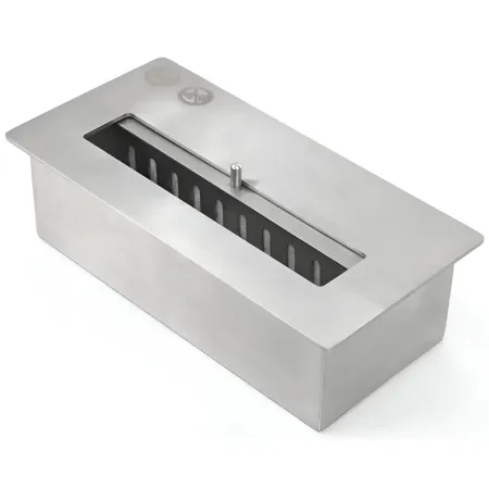 Camino a Bioetanolo 3,4 kW da Pavimento 1,2L Bianco in Legno MDF