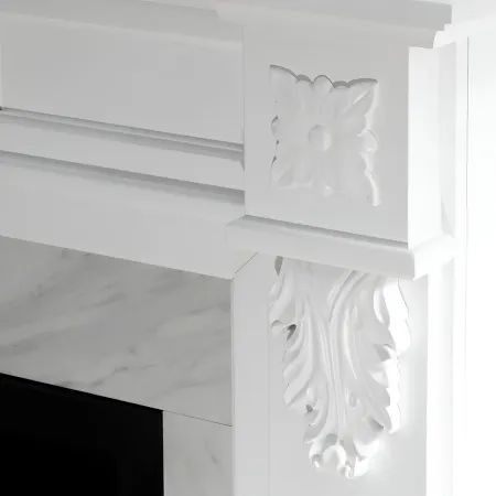 Camino a Bioetanolo da Interno 1,8L Bianco Effetto Marmo 3,4 kW