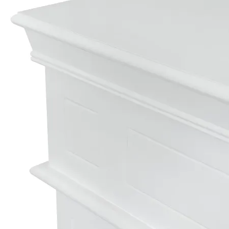 Camino Elettrico da Pavimento 1800W Legno MDF Bianco per Soggiorno