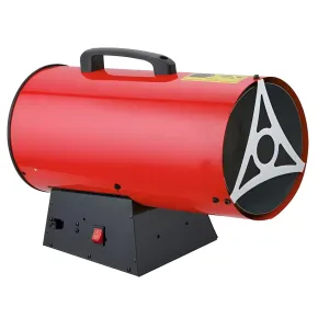 Generatore Aria Calda 50kW Ventilazione Elettrica 230V GPL Rosso