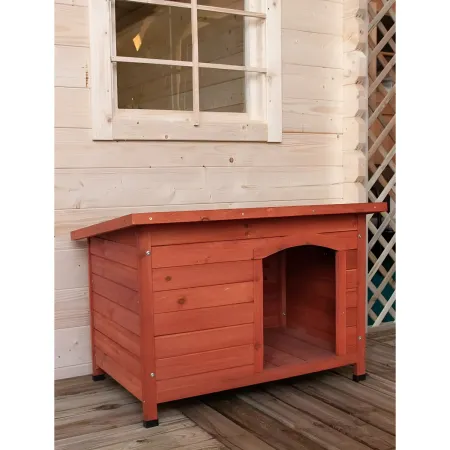 Outlet Cuccia per Cani Taglia Media Legno da Esterno Tetto Apribile