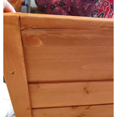 Outlet Cuccia per Cani Taglia Media Legno da Esterno Tetto Apribile