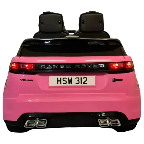Macchina Elettrica per Bambini Range Rover Velar a Batteria 12V Rosa