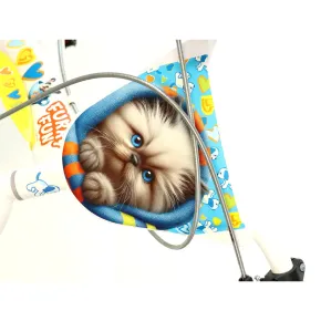 Bicicletta Rotelle per Bambini 14" Furry Fun Bianco Porta Borraccia 2