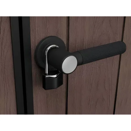 Keter Newton Plus Casetta da Giardino 230x287 PVC Effetto Legno 2 Ante