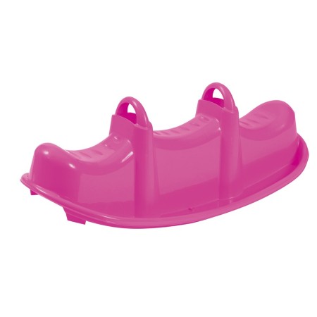 Dondolo Triplo Plastica 3 Posti Gioco Cavalcabile da Giardino per Bambini