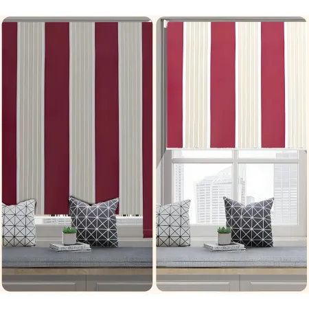 Tenda Parasole a Caduta 200x250 Rullo Alluminio Soffitto Terrazzo Riga Bordeaux