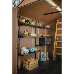 Kit Scaffali per Casetta da Giardino Keter 3 Mensole Modulari 100x30 2