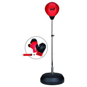 Punching Ball Pro Zavorra Altezza Regolabile + Guantoni e Pompa Gonfiaggio Boxe 2