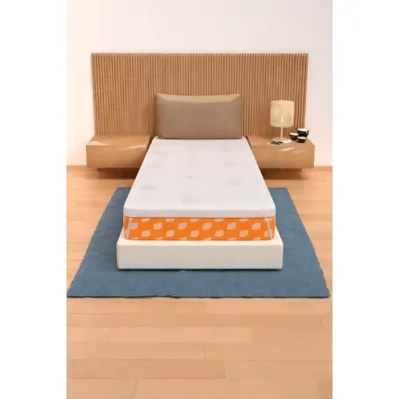 Topper Memory Foam Materasso Singolo 85x190 cm h5 Sfoderabile Aloe